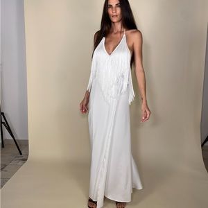 Fringe Wraparound Maxi